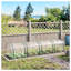 Mini-serre portative Outsunny de 4 m x 0,9 m x 0,75 m avec 4 portes enroulables et bâche en PVC