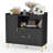 40" Sideboard Buffet Cabinet 2-Pack with Drawers, Shelves & Doors, Modern Coffee Bar Station-751065619