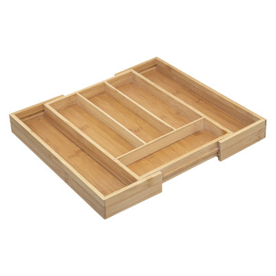 Tidy Expandable Bamboo Cutlery Tray