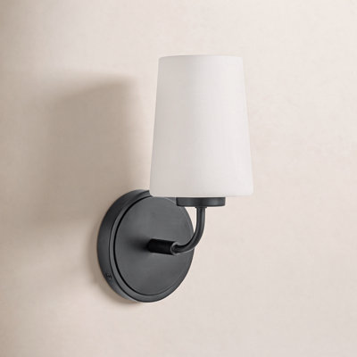 Fitz Single Frosted Dimmable Bath Sconce
