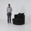 Freya Oversized Down Fill Swivel Barrel Chair-1449239729