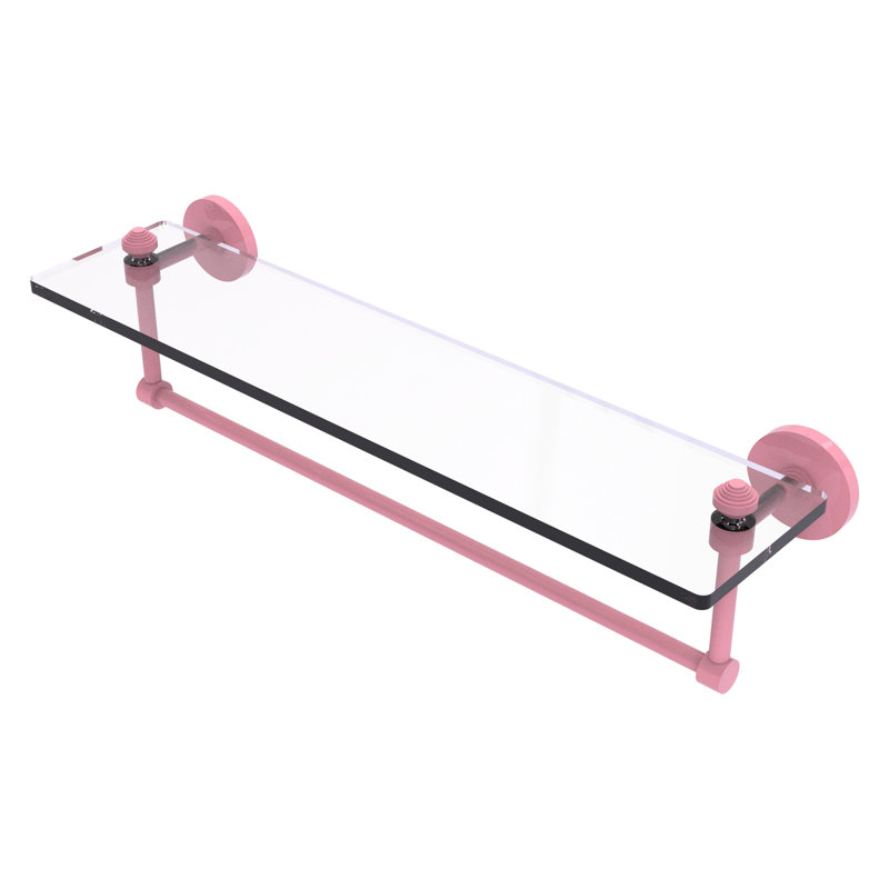 Tablette flottante avec barre à serviettes Southbeach, H 5 po x l 22 po x P 5 po, Rose