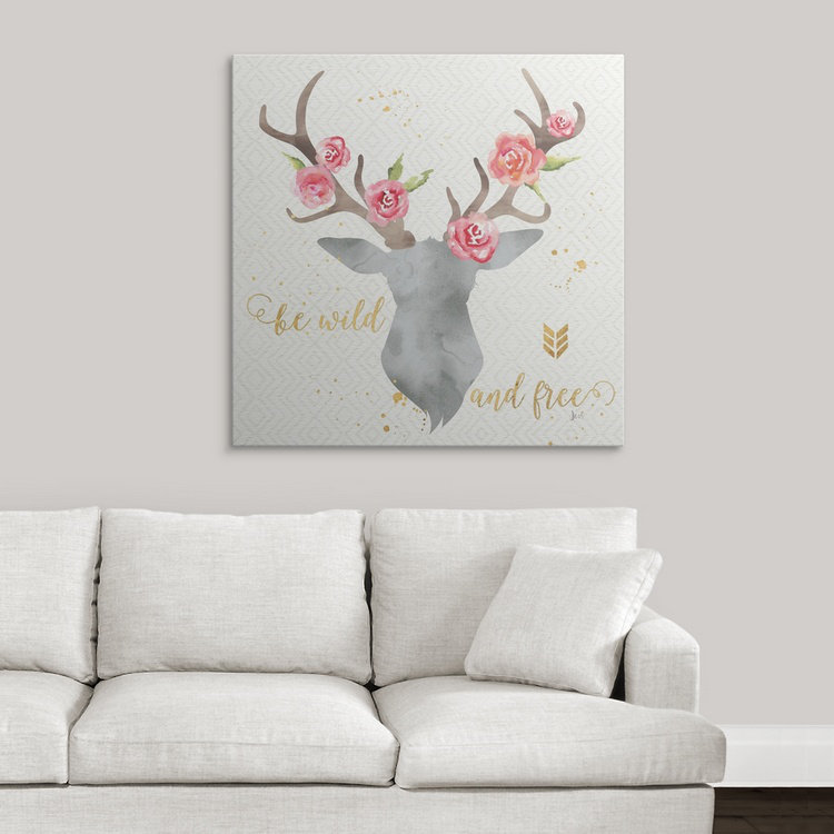 Asberry «Wild Bohemian I» par Jess Aiken, impression, H 35 po x l 35 po x P 1,5 po, Toile