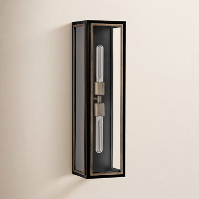 2 Light Outdoor Aluminium Wall Light