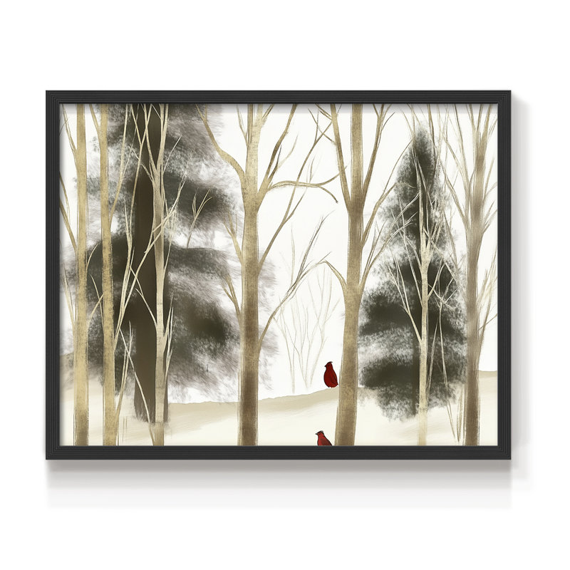 Chirstmas Art-CXLIV -Framed Print - Restickable, H 11 po x l 14 po, Noir, noir, noir, noir