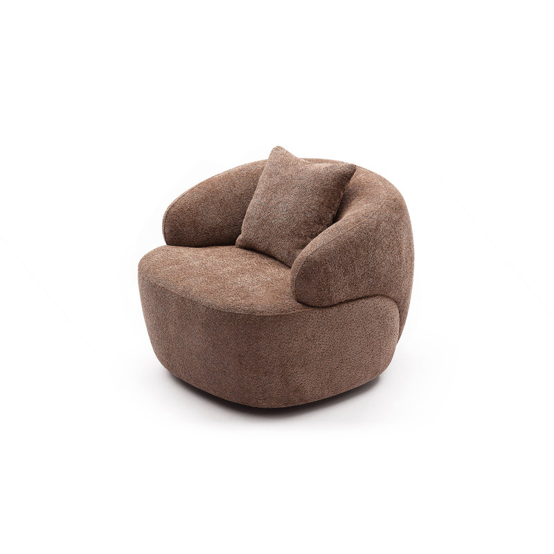 Canapé pivotant 360 ° Mid Century, Brun