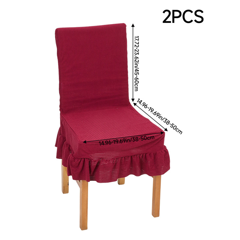 Dining Chair Slipcover, Wine Red