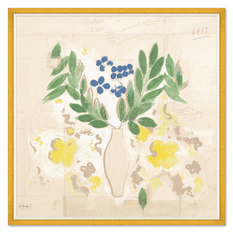 Paule Marrot, Matisse II, Doré, H 43 po x l 43 po
