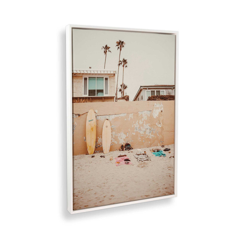 Impression sur toile «Surfside Dream», H 36,75 po x l 24,75 po x P 1,75 po, Cadre flottant blanc opaque
