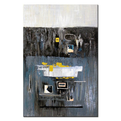 Abstraction - Wrapped Canvas Painting