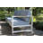 Jayton White Aluminum 3-Piece Outdoor Sofa & Coffee Table Patio Conversation Set With Cushions-2116995844-2116995851