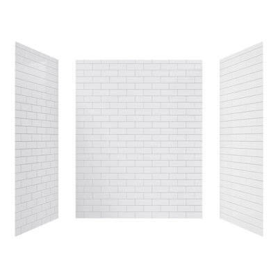 36"X75" & 60"X75" SMC Shower And Bathtub Surround Wall Panel, Quick Install & Cuttable