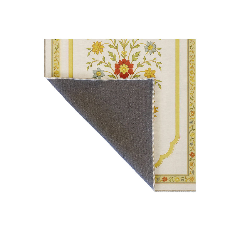 Tapis tissé crème Mosso, 2' x 2'11"