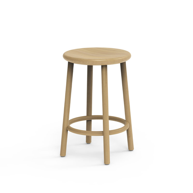 Ai Stool, Solid Wooden Stool, Vintage Style Bar Stools, Indoor Stool, Rustic Stools for Home Decor, Oak Nature
