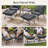Nellysford Wicker Outdoor Ottoman (Set of 2), Upholstered Patio Footrest with Metal Frame for Deck, Porch Lounge Chair-74812884
