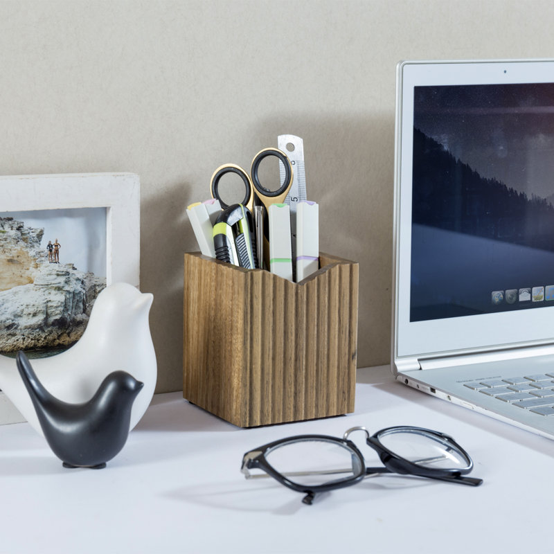 Solid Wood Pen Holder