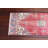 Vintage Turkish Red Rug Runner With Elegant Oriental Pattern And Bold Colorful Design For Door Mat Use