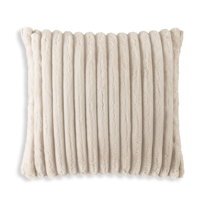 Lux Square Pillow Cover & Insert, Beige