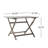 43.5" Foldable Table, Outdoor Folding Table For Tailgate Parties And RV Trips-1312140892