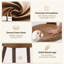Chaise rembourrée moderne avec pieds en bois massif-435899366