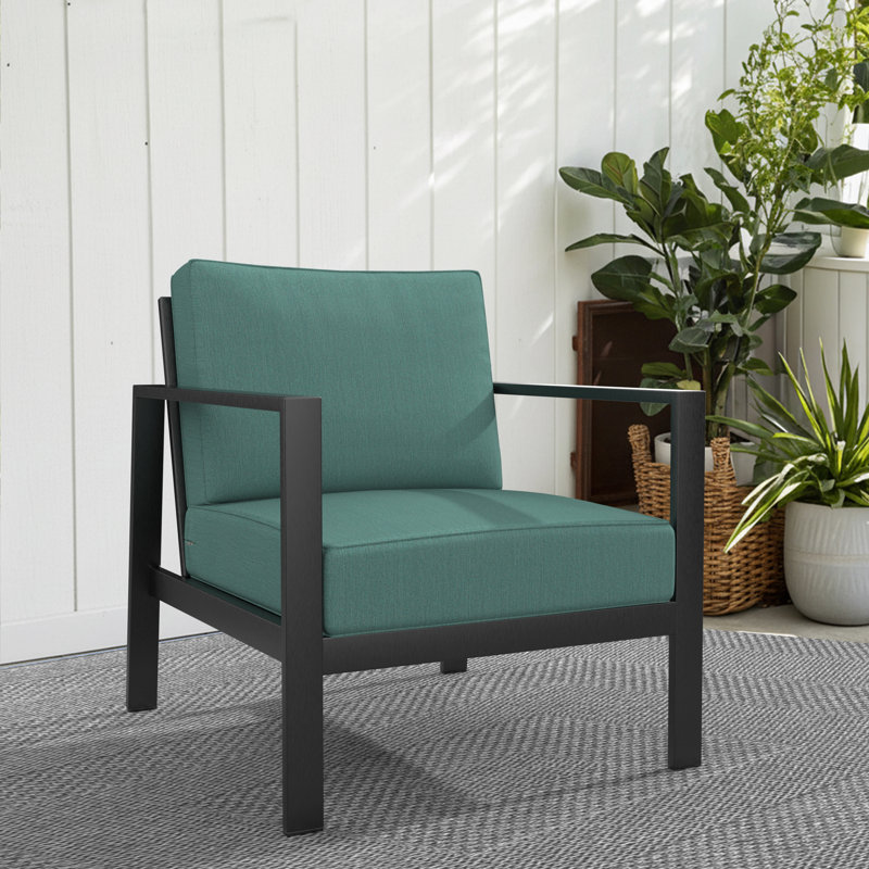 Coussin de siège / dossier Lange Sunbrella® pour l'extérieur Lani, Tissu en fonte Sunbrella® Cast Breeze
