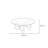 Round toughened glass solid wood coffee table-105353531