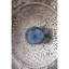 Disque argent texturé surdimensionné