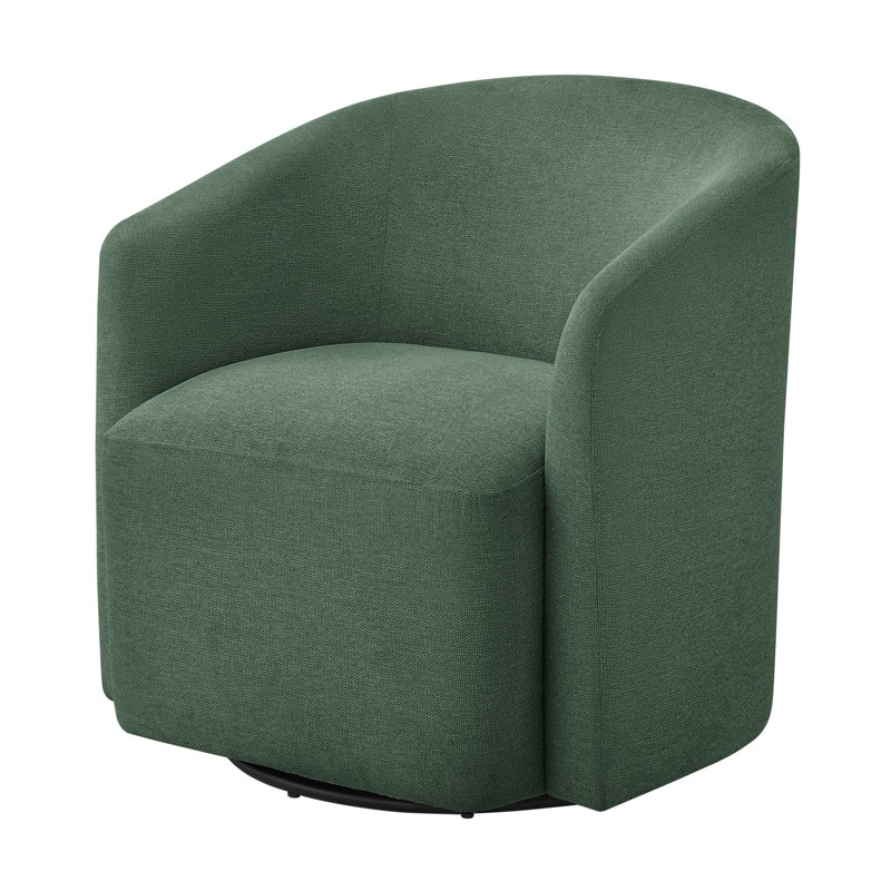 Fauteuil demi-tonneau pivotant, Vert