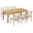Azil 7 - Piece Table and Chair Set with Leaf,dining room set,dinning table set-1231371033