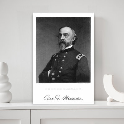 1800S 1860S Portrait Union Army General George G Meade During American Civil War Defeated Robert E Lee At Gettysburg July 1863 Classic Retro Vintag...