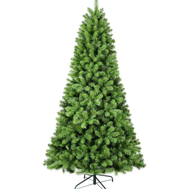 Arbre de Noël artificiel 8 pi avec branches en fil mémoire, 1430 pointes, assemblage facile pour la décoration festive intérieure 8 pieds et installation rapide