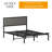  62.2''W Queen Bed Frame with Headboard, Heavy Duty Queen Platform Bed Frame,Contemporary Style, , High Load Capacity,No Box Spring Needed, No Wobble