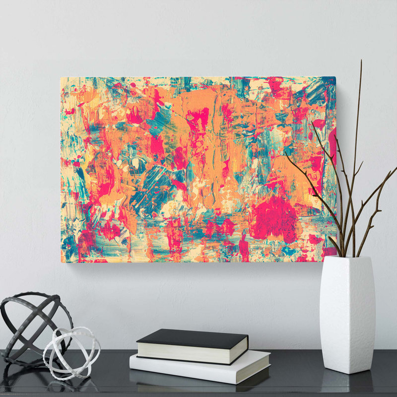 Abstract Art Painting Vol.220 by S.Johnson - Wrapped Canvas Painting, 60cm H x 91cm W x 3cm D