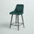 Hallberg Upholstered Velvet Counter Stool with Iron Frame-1563449097