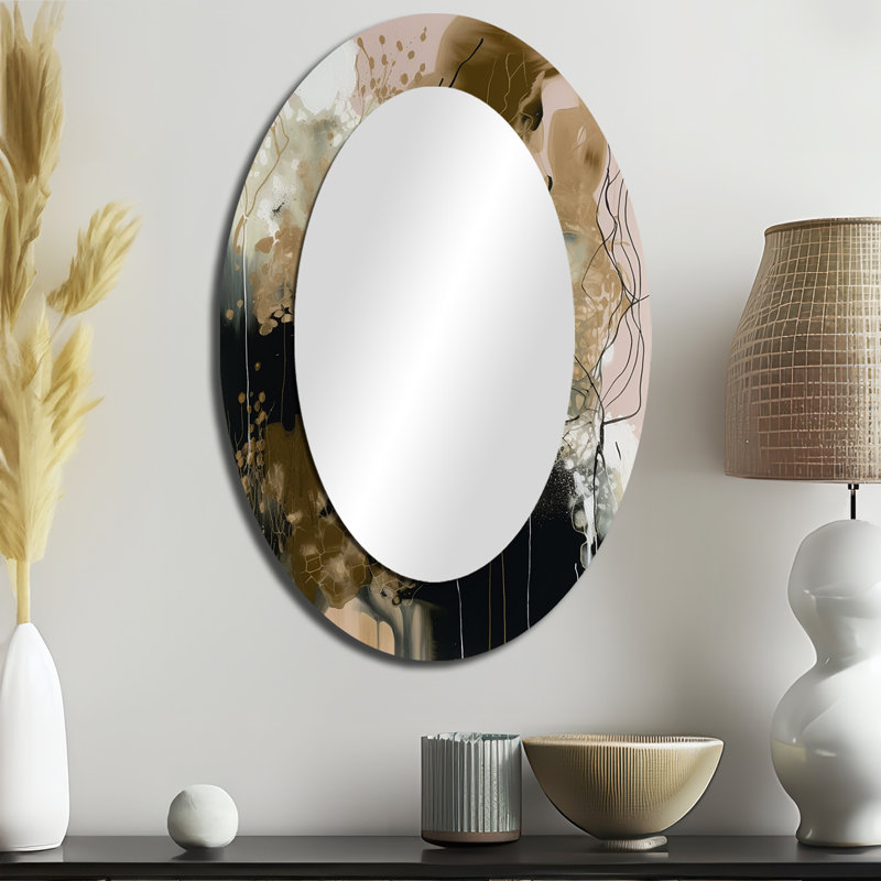 Miroir mural noir «Black Chaos V», 36 po x 24 po
