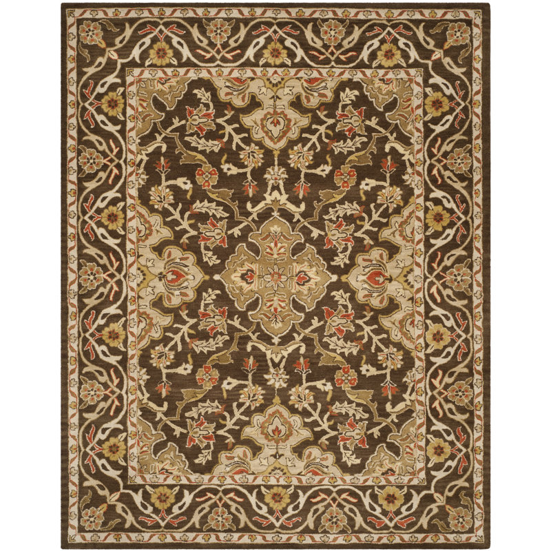 Alger Hand Tufted Wool Brown Rug