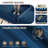 89" Velvet Upholstered Chesterfield Sofa King-Size Pull-Out Sofa Bed, Convertible Sleeper Couch with 4 Pillows, Blue-1286770926