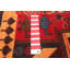 Tapis rouge foncé Dequita 3 pi 5 po x 6 pi 6 po