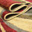 Tapis contemporain Samiyah de couleur beige tourbillonnant-658144131