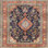 Tapis oriental rouge / noir / bleu
