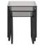 Halycon Glass Top Sled Nesting Tables