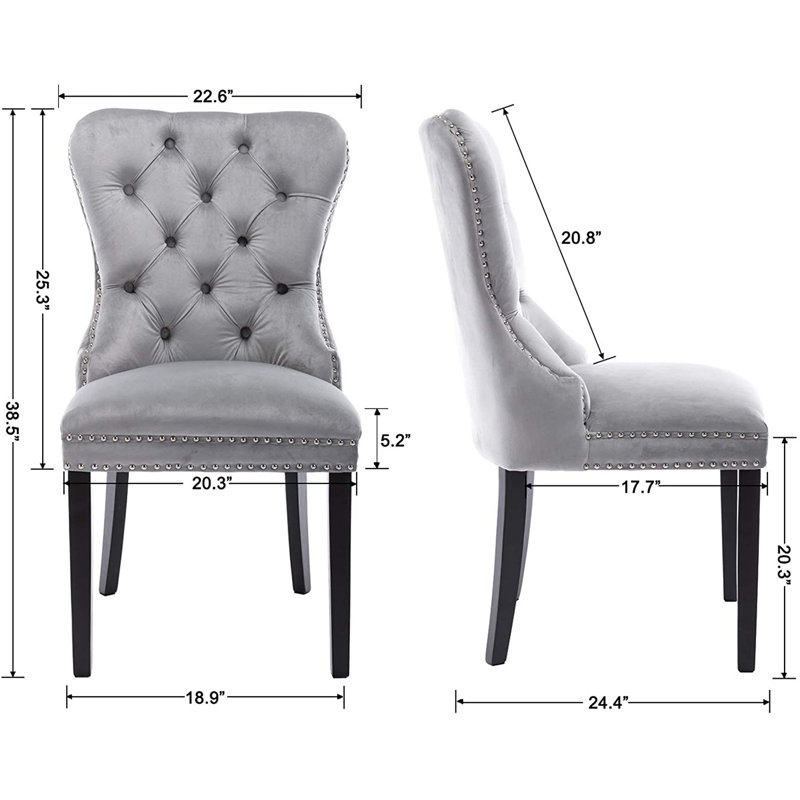 Fauteuil à oreilles Newman, gris