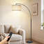 Lampe de lecture moderne à lampe sur pied avec télécommande et 4 températures de couleur