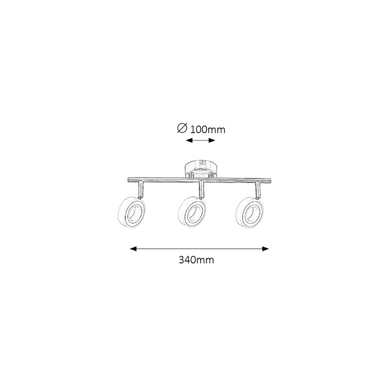 Gottlieb 34cm 3 -Light Track Kit