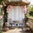 1 Panel Window Scarf, Sheer Voile Scarf Valance Wedding Arch Ceremony Backdrop Party Backdrop Decor (150x300cm/59x118in)-776479328