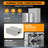 NEMA 4X/IP67 Steel Electrical Junction Box - Waterproof/Dustproof Lockable Enclosure with Mounting Plate & 2 Keys for Electrical Panel & In-Wall Installation