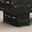 Table basse moderne et simple en bois aggloméré noir texturé - 43,3 po x 21,6 po x 17,2 po, ce qui en fait un ajout idéal à tout salon ou appartement.