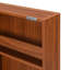 Armoire de bar 41,9 po avec porte escamotable en rotin industriel avec table de rangement