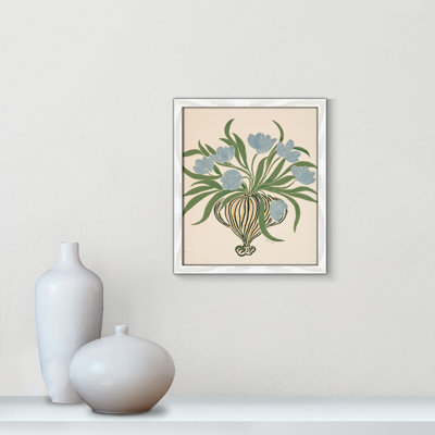 La Poire Blue Tulips Print by Camilla Bergqvist