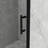 48 In. W X 72 In. H Sliding Framed Shower Door In Matte Black Finish With Clear Tempered Glass